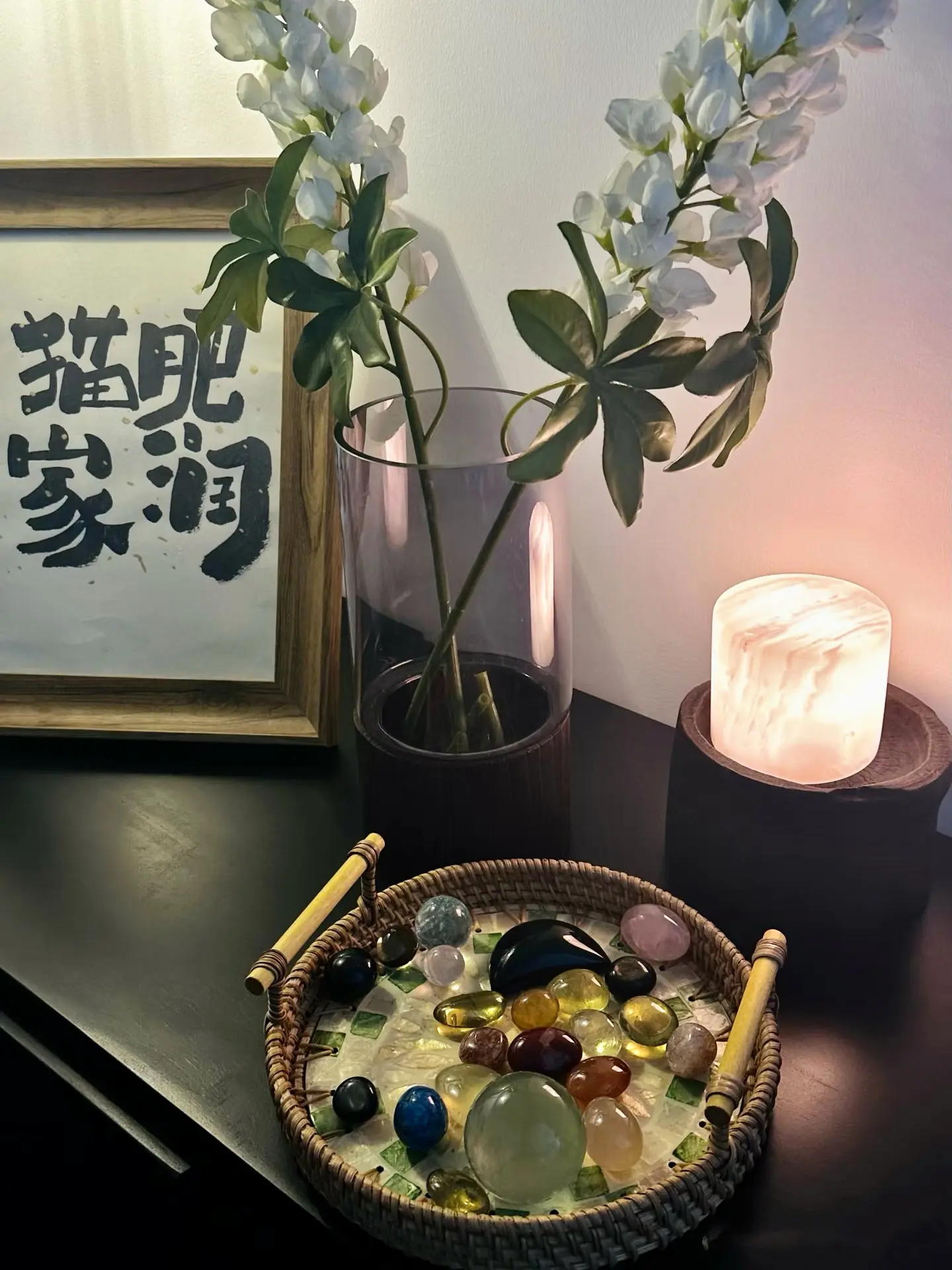 Designated crystal basket with Healing Stones, Rare Crystals Surprise, Perfect for Gifts & Collectors