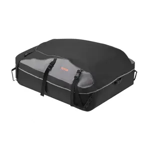 VEVOR Car Rooftop Cargo Carrier Bag, Summervibes, 21 Cubic Feet Cargo Carrier for Car Roof, 100% Waterproof 900D Oxford Cloth Roof Luggage Bag for All Vehicle with/without Rack- with Lock, Non-Slip Mat, Door Hooks