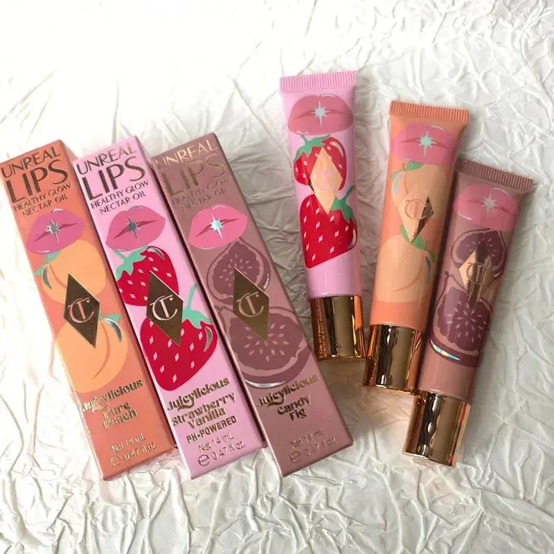 Charlotte Tilbury Lip Gloss Moisturizing Hydrating Silky Exfoliating Long-lasting Concealing Everyday Cosmetics With Packaging