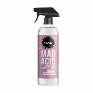 MAD ACID Heavy Duty Wheel, Rust & Water Spot Cleaner - 16oz Degreaser for Chrome, Clear Coated Surfaces, Mag Wheels, Glass & Plastic - Detailing Products