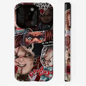 Chucky-Halloween Phone Case,Horror Season Shockproof Rugged Cover Dual Layer Soft TPU Hard Bumper Hard Shell for iPhone 11 12 13 14 15 16 17 Pro Max Plus AIR Magsafe Magnetic