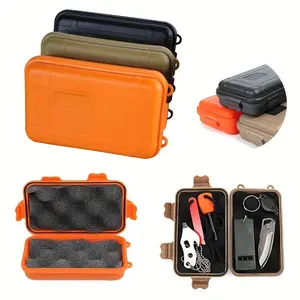 Outdoor Shockproof Waterproof Box, Sealed Storage Container, Wilderness Survival Organizer, Durable and Protective Case, Survival Tools