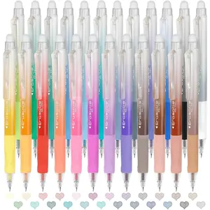 24 Colors Erasable Gel Pens, Fine Point 0.7mm Colored Erasable Pens, Make Mistakes Disappear, Assorted Color Inks for Writing, Journaling, Taking Notes, School Office  (24 colors)