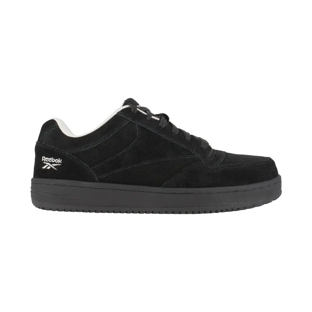 Reebok Work Mens Soyay Slip Resistant Steel Toe  Work Safety Shoes Casual - Black