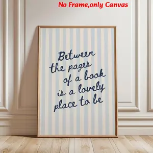 1 pc, wall art, Wall Decoration, vintage poster, Unique Artwork, Decorative Artwork, book club print, Quote Prints, cute bookish reading quotes painting, living room aesthetic, bedroom decor, apartment decor, housewarming gift, book lover gift, unframed