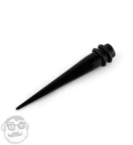 1 Gauge Acrylic Black Taper