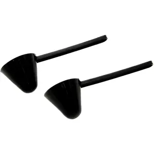 Chef Craft Classic Plastic Coffee Scoop, 1 ounce 2 piece set, Black