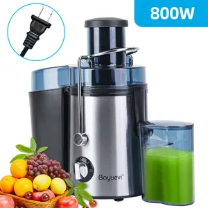 Boyuevi 800W Electric Juicer with 30 oz Juice Jug, Multi-function Centrifugal Blender for Fruits & Veg, BPA-Free, Easy to Clean, 800ml Capacity, Compact Design, Home Use