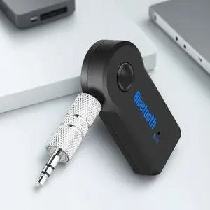 Wireless Bluetooth Car Audio Receiver Adapter - 3.5mm AUX FM Transmitter for Car Stereo Upgrade, Hands-Free Calling, Wireless Music Streaming, Hi-Fi Stereo Sound, Universal Compatibility for All Vehicles