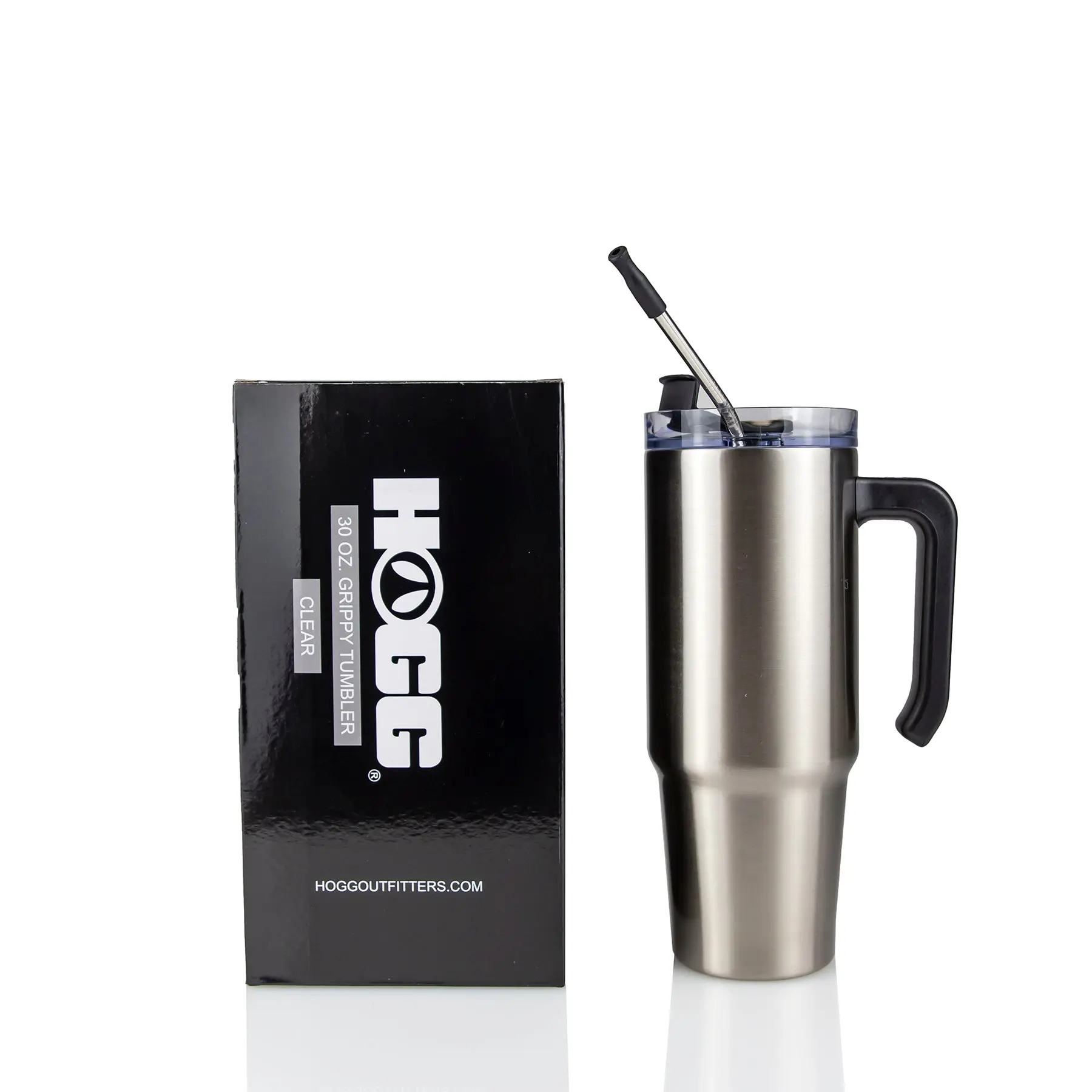30oz Sublimatable Clear Grippy Tumbler