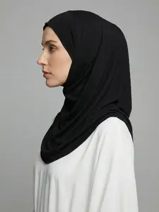 1pc Modal Hijab Caps, Jersey Wraps for Women, Solid Color Basic Underscarf, Casual Sporty Style, All Seasons Abaya Accessories