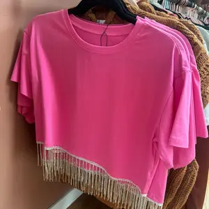 Hot Pink Rhinestone Tee