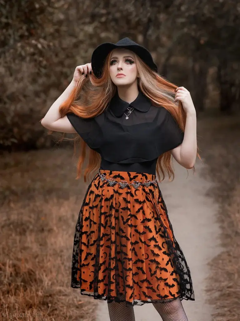 Women's Retro 1950s 2-Piece Polyester Patchwork Strap Dress with Cape & Zipper, Halloween Costume, XXL Casual Womenswear, Stretch Fit