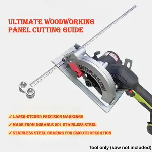 Stainless Steel Guide Rule Precision Positioning Calipers for Flawless Measuring & Wood Cutting