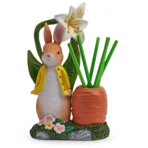 Floral Garden Rabbit Reed Diffuser Natural Diffuser Decorative Carrot Design