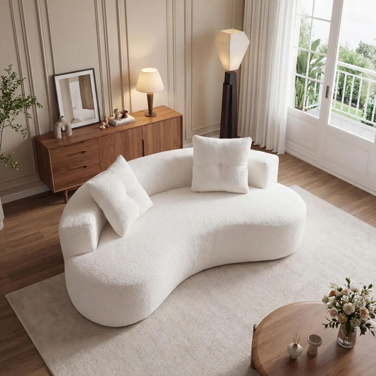 3 Seater Couch Sofa for Living Room, Boneless Couch with 2 Pillows,Upholstered Floor Sofa 79.5" 3 Seater Couch Sofa for Living Room, Boneless Couch with 2 Pillows,Upholstered Floor Sofa 79.5"