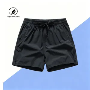 Men’s lightweight summer outdoor shorts,solid-color athletic fitness 3-inch inseam shorts that wick sweat, dry quickly, are comfortable to wear, versatile and stylish, suitable for outdoor activities, sports, running, swimming, and training outfits.