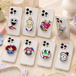 The Amazing Digital - Digital Circu Inspired Phone Grip Set - Circus Cartoon Inspired Phone Holder & Stand - Amazing Digital Circus Inspired Cute Fanmade Character Gift