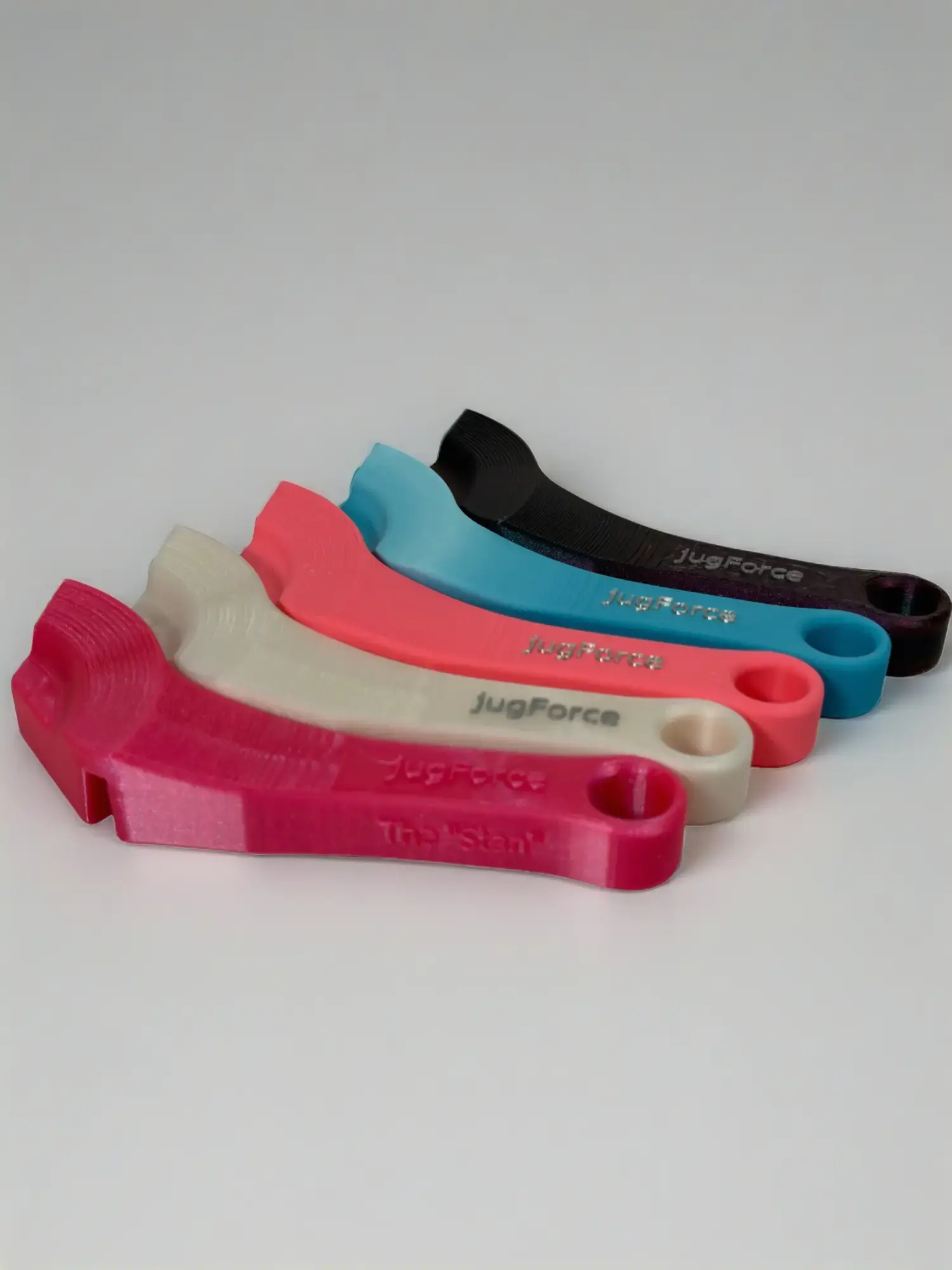 The Stan by jugForce - 3D-Printed Handle for Stanley Branded Tumblers - Durable Rim Channel Design for Stuck Lids - 5 Core Colors & Limited Edition Drops - Aesthetic & Functional
