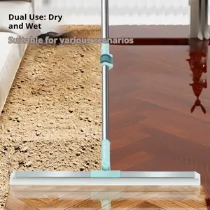 Multifunctional Silicone Floor Scraper, Extendable Glass Squeegee, Magic Silicone Broom, Home Kitchen Bathroom Cleaner Tool