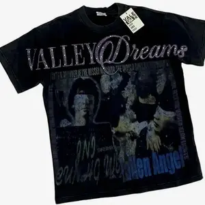 VALLEY Short Sleeve T-shirts Retro Wash Old Streetwear Men Women Couples Movie Poster Character Print Hot Vale Top Tee Womenswear Clothes 2026 S6K