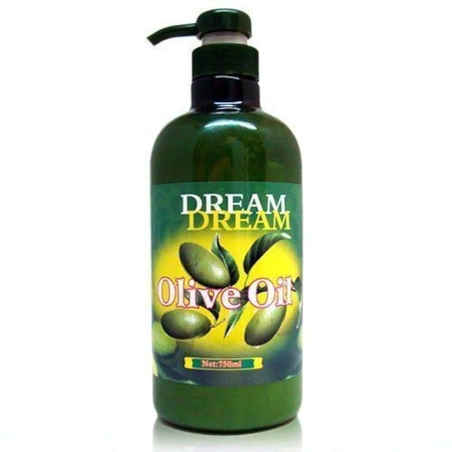 Dream Olive Oil Body Lotion - 750ml Nourishing Soothing Scented Liquid Body Care for Dry Skin, Hands & Feet, Non-Greasy Emollient for Nail Salons & Spas, Scented Body Oil