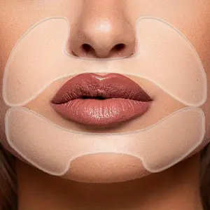 Silicone Lip Mask, 2 Counts/set Transparent Silicone Lip Sticker, Professional Skincare Tools, Cosmetic Makeup Tool for Women & Men Daily Use