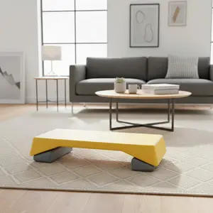 Adjustable Aerobic Step Platform for Home Workouts | Yellow | The Peak Pivot