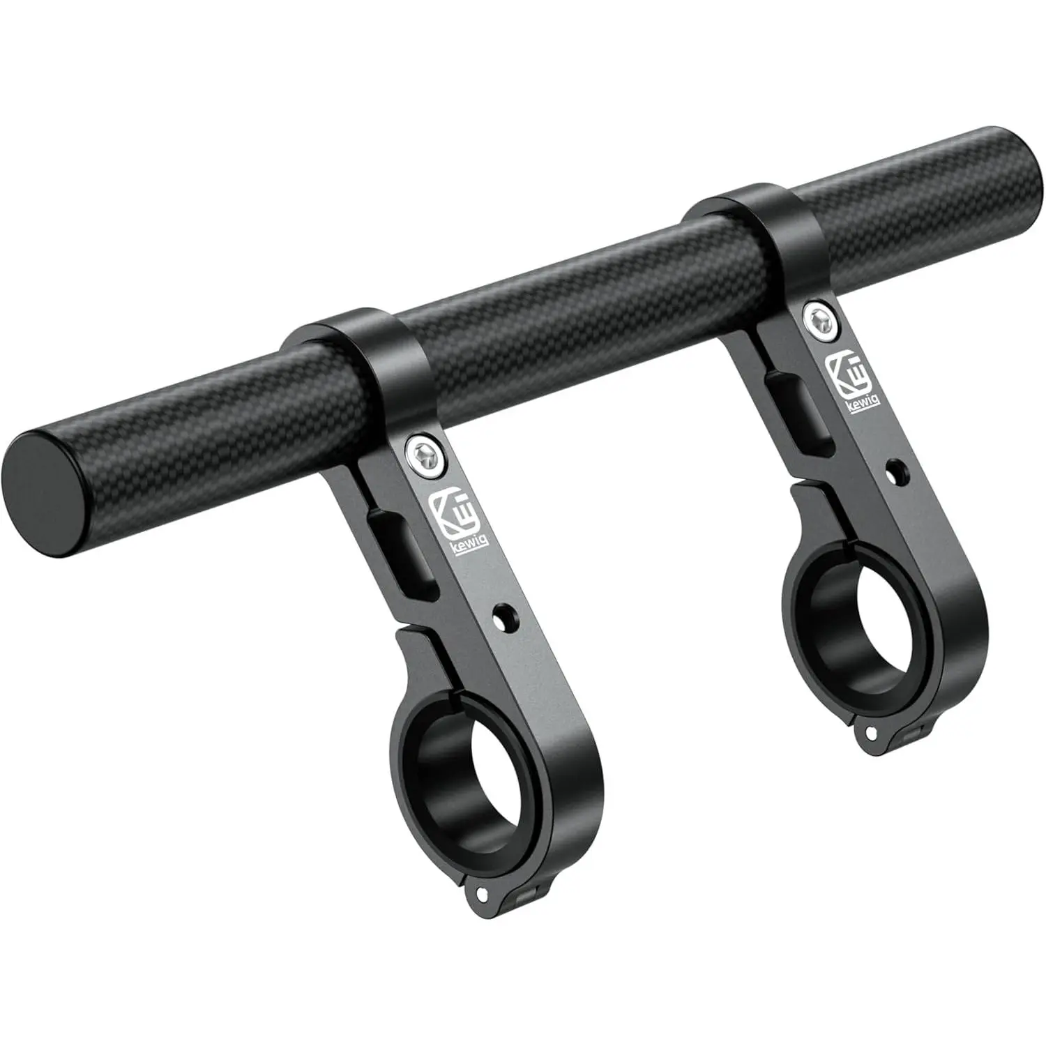 9.45'' Long Carbon Fiber Handlebar Extender Extensions With Aluminum Alloy Clamp Mounting Base Fit on 0.875'' / 1'' / 1.125'' / 1.26'' Handlebars Cross Bars For Bike,Bicycle,Motorcycle,Scooter