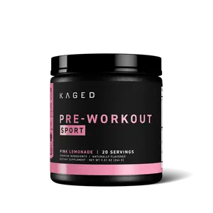 Kaged Pre-Workout Sport | Pre Workout Powder for Men & Women | 188mg Caffeine | 20 Servings