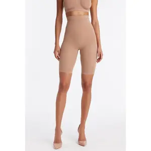 Nova Sculpt Seamless Strong Compression High Waisted Thigh Shaper - Nude