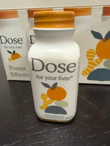 Update DOSE Liver Detox Shots 2oz | Organic Turmeric, Milk Thistle & Dandelion, Cleanse & Detox Support, USDA Organic, 2 Pack