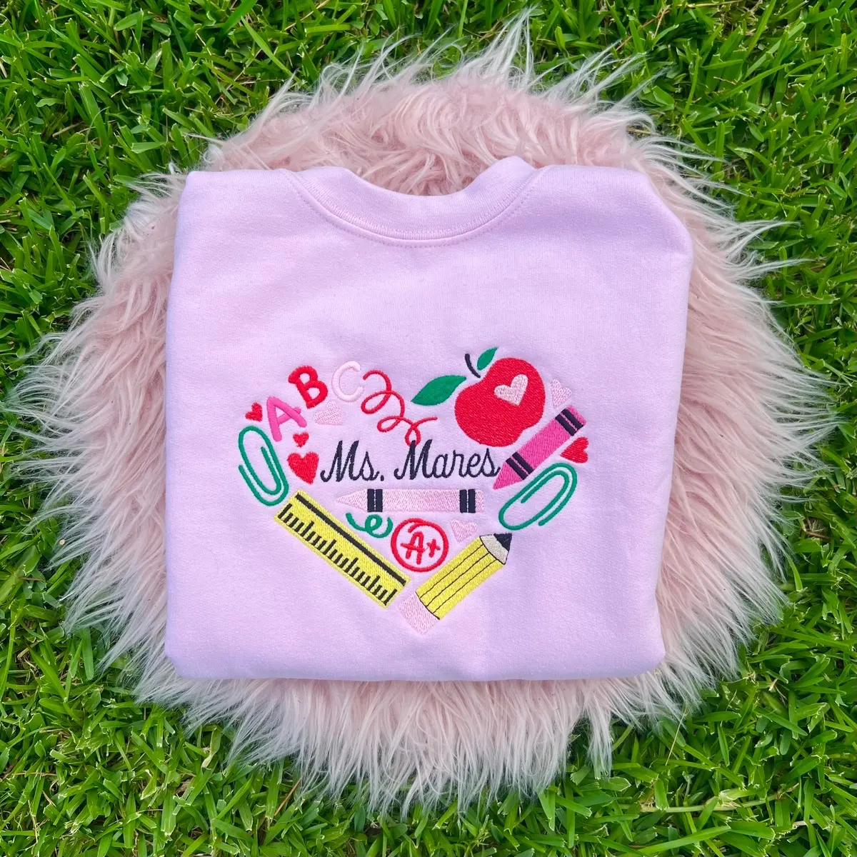 Embroider Custom Teach Sweater