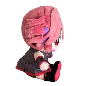 Kawaii Kasane Teto Plush Toy Soft Stuffed Doll Anime Cartoon Figure Birthday Christmas Gift for Fans