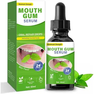 Gum Restore Drops, Alcohol-Free Gum Restore for Receding Gums Drops, Dry Mouth and Bad Breath Treatment for Adults, Gum Receding Treatment and Gum Regrowth Oral Mouthwash