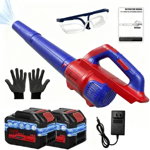 Efficient Cleaning Leaf Blowers & Vacuums Cordless Upgraded 810 CFM 150 MPH Motor with 2 Batteries for Courtyards Parks Streets Year-Round Yard Maintenance