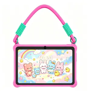 7 Inch Kids Tablet Android Os, Dual Camera, Silicone Case, Bluetooth-compatible & Wi-Fi Enabled, Student Tablets, Toddler Tablet, for Children Learning, Touchscreen Android Tablet