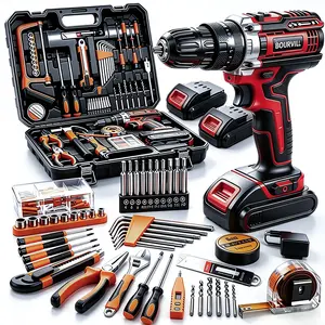 【DealsForYouDays】128 Piece Power Tool Combo Kits with 21V Cordless Drill, Household Tools Set with DIY Hand Tool Kits For Fence Installation, Room Décor, FurnitureAssembly, And Daily Repairs#fathersdaygift #DealsForYouDays