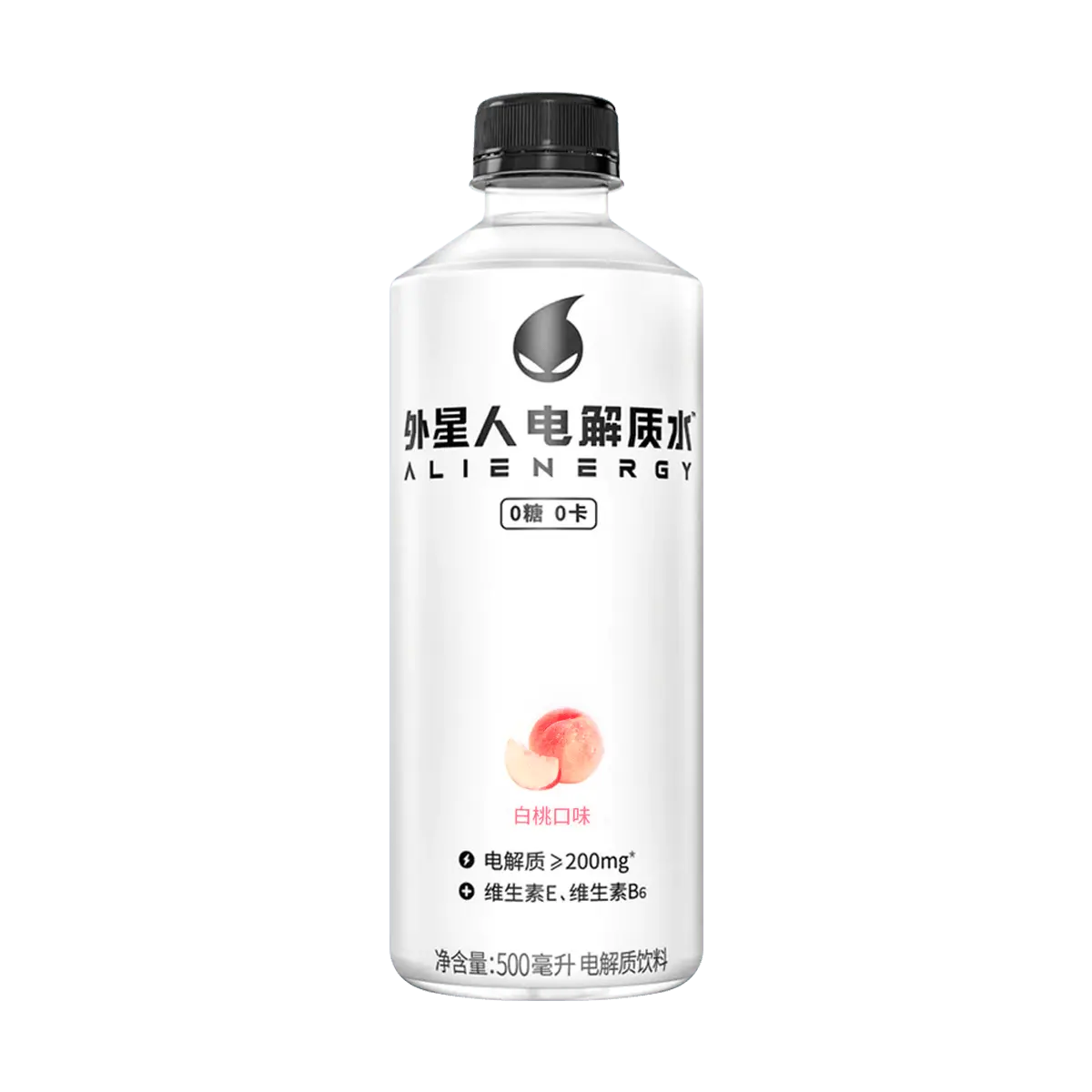 Chi Forest Alien Drink White Peach Flavor Electrolyte Water 600ml - Zero Sugar Zero Calorie Hydration