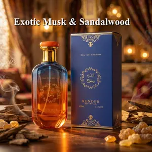 3.4 oz Amber Woody Perfume | Arabic-style cologne with musk and sandalwood, a long-lasting oriental fragrance that lasts 6–8 hours—the perfect choice for birthday gifts and romantic dates, with highly attractive pheromones