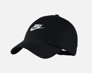 Nike Heritage 86 Futura Wash Cap Unisex Black/White One Size