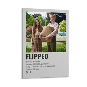 Flipped Poster Minimalist Poster  Bedroom Decor Posters. (1) Canvas Poster Bedroom Decor Sports Landscape Office Room Decor Gift Frames Wall