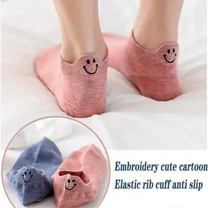 Women's Kawaii Pastel Ankle Socks - 10 Pairs, Cozy, Soft & Breathable, All Seasons, Perfect for Casual & Everyday Wear, Cozy Socks