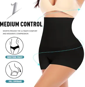1pc  Women's Tummy Control Butt-Lifting Shapewear, Sexy and Comfortable High-Waist Body Sculpting Garment Womenswear Compression high waisted bbls Slip Strapless Strap Removable Lifter Shorts faja trainer corset