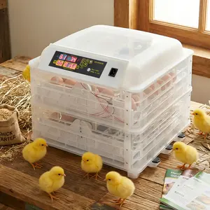 112-Egg Digital Incubator - 2-in-1 Auto-Turning & Transparent, Smart Control for Chicken, Duck, Bird Eggs