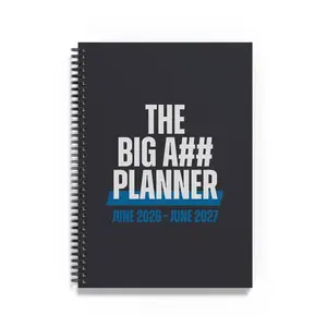 The Big A## Planner - Academic Year Planner – Large Desk Planner with Stickers & Goal Setting Layout