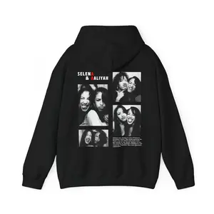 Selena & Aaliyah Sweatshirt Women Men Crewneck Unisex Sweatshirt, Aaliyah Shirt, Selena Shirt, Selena & Aaliyah Hiphop Hoodie