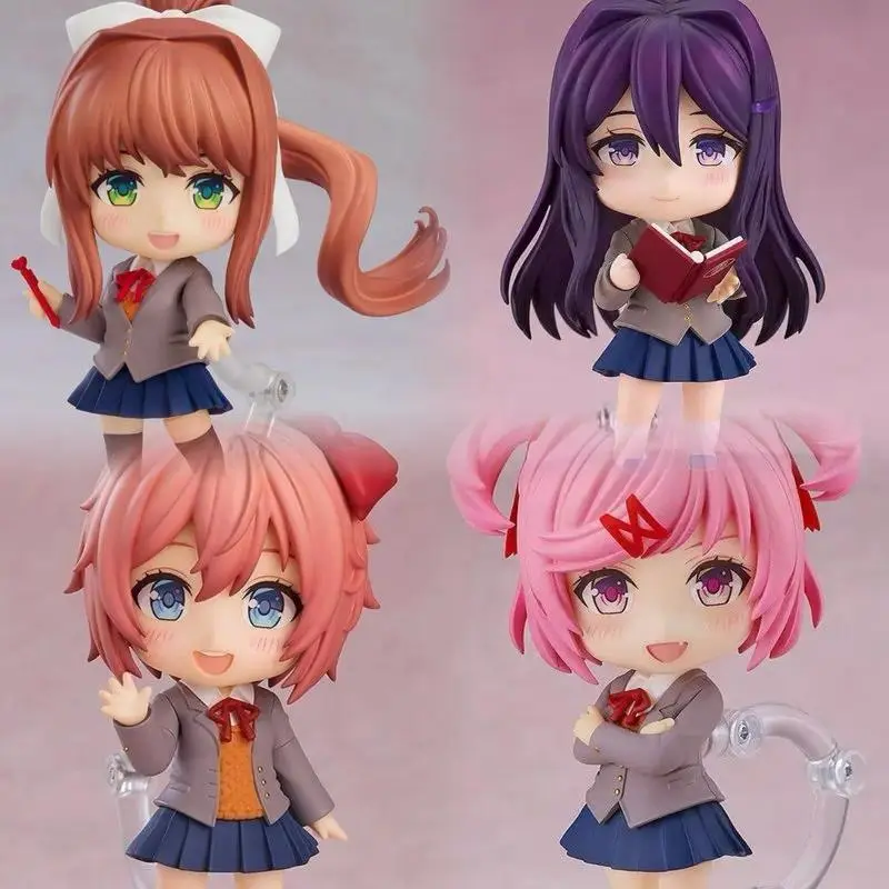 Q Version 2283# Yuri 1817# Monika  2250# Sayori Doki Doki Literature Club Cute Posable Anime Action Figure Decoration Model Toys