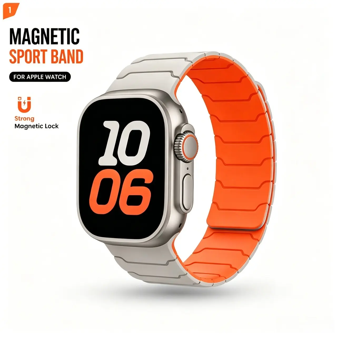 Ultra Soft Magnetic Silicone Smart Wearable Accessories, Apple Watch Replacement Bands for Ultra 2/SE/Series 11-3, Sport Waterproof Adjustable 38-49mm Wrist Strap for Men,back to school,back to school haul