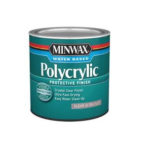Minwax 270595 0.5 in. Pint Poly Flat Finish